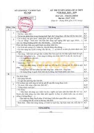 Đề thi vào lớp 10 môn lý trường chuyên. Ä'ap An Ä'á» Tuyá»ƒn Sinh Lá»›p 10 Mon VÄƒn 2019