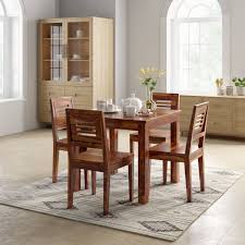 Small kitchen table in square shape with kitchen stools. Square Dining Table Buy Square Dining Table Online At Best Prices In India Flipkart Com
