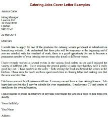 Catering Jobs Cover Letter Examples Learnist Org