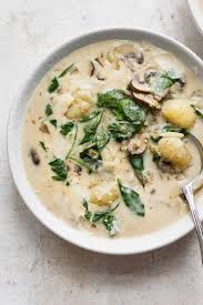 It uses fresh mushrooms and is ready in under 15 minutes so it's how could mushroom soup not be good when it's associated with so much love and devotion? Parmesan Mushroom And Spinach Gnocchi Soup Recipe Gnocchi Recipes Gnocchi Soup Vegetarian Recipes