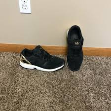 Black And Gold Adidas Zx Flux Womens Adidas Shoes 80 Off Adidas Shoes Adidas Zx Flux Black And Gold Sneakers Color Gold Black Size 9 5 Adidas Adidasshoes Shoes Style Accessories S 2020