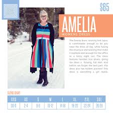 Lularoe Amelia Sizing Chart 2018 Lularoe Amelia Dress