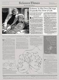Последние твиты от erikson institute policy and leadership (@eriksonpolicy). Erikson In His Own Old Age Expands His View Of Life The New York Times