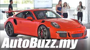Porsche embroidery motorsport car racing team tuning performance 911 carrera panamera macan cayman casual polo t shirt : 2015 Porsche 911 Gt3 Rs Launch In Malaysia Autobuzz My Youtube
