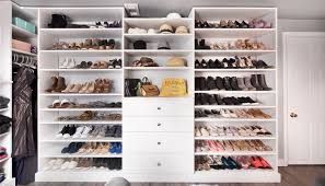 You can use the shelves together or separately, depending on how your closet is currently being organized. Shoe Closets