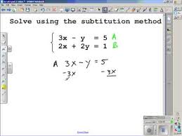 Systems of equations and inequalities systems of two linear inequalities systems of two equations systems of two equations, word problems points in three dimensions planes systems of three equations, elimination systems of. Solving Systems Of Equations Algebraiclly Section 3 2 Algebra 2 Youtube
