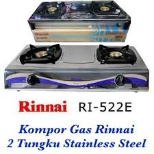 Kompor ini juga anti gores dan mudah dibersihkan. Kompor Gas Rinnai Ri 522e Stainless Steel 2 Tungku Shopee Indonesia