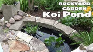 This is a simple and low cost idea, but it'll look amazing. Small Backyard Garden Koi Goldfish Pond Setup Youtube