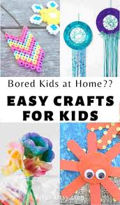 Craft Ideas For Kids At Home Or Home Schooled Fiberartsy Com In 2020 Crafts For Kids Crafts Easy Crafts For Kids