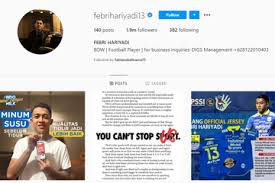Febri hariyadi (born 2 february 1996) is an indonesian footballer who plays persib bandung in the liga 1 as a winger. 5 Besar Pemain Indonesia Dengan Follower Terbanyak Hanya Febri Hariyadi Yang Belum Merumput Di Luar Negeri Semua Halaman Bolanas