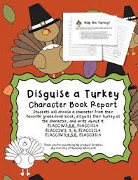 Disguise A Turkey Character Book Report Book Report Writing Lessons Leveled Books