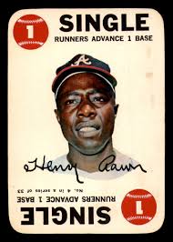 Amazon.com: Baseball MLB 1968 Topps Game #4 Hank Aaron roller marks Braves  : Collectibles & Fine Art