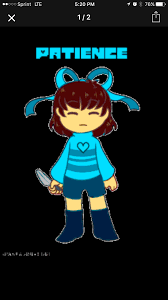 Undertale Human Light Blue Soul Patience