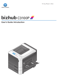 Bizhub c3100p fra konica minolta er en lille og kompakt printer, der er perfekt til kontoret. Konica Minolta Bizhub C3100p User Manual Pdf Download Manualslib