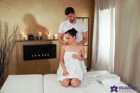 Ukrainian sex massage - hidden fucking with a hot babe