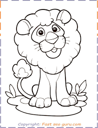 Coloring In Pages Animals Lion Print Out Lion Coloring Pages Puppy Coloring Pages Cartoon Coloring Pages