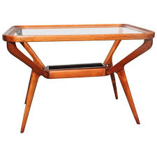 Custom made cherry coffee table w. Midcentury Coffee Table Cherry Wood Rectangular Form Glass Top 1950s Dassi For Sale At 1stdibs