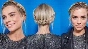 This should work on even shoulder length hair! Crown Braid For Short Hair Learn How To Make This Intricate Style