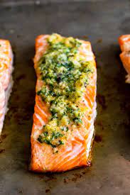 Garlic Butter Baked Salmon Recipe Roasted Salmon Recipes Easy Salmon Recipes Baked Salmon