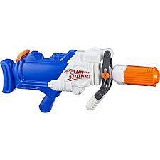 Battlers can keep pouring it on with this water blaster that holds a huge 55 fluid ounces (1.6 litres). Super Soaker Hydra Super Soaker Mytoys