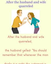 A man escapes from prison where he has been for 15 years. After The Husband And Wife Quarreled Funny Jokes Brilliant Tricks Husband Wife Humor Images Tricks Husband Wife Humor Wife Jokes Wife Humor