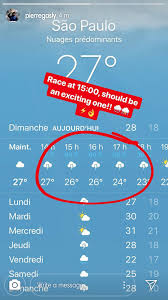 Detailed weather forecast for today, tomorrow, the week, 10 days, and the month on yandex.weather. Gasly Showing Weather Forecast For Today Formula1