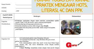 Contoh Lk 7 Jurnal Praktek Mengajar Guru K13 Hots 4c Literasi Ppk Literasi Lagu Belajar