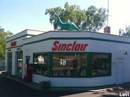 Tin sign sinclair gas rt dino oil metal station garage auto shop shed a609 iron painting 8x12 inch. Cassopolis Mi Sinclair Service Station Closed