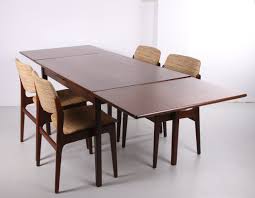 Combining the distinct look of the vogue 3 ft square teak table top on a stainless steel frame with 4 elegant vogue. Dining Set With 4 Teak Dining Room Chairs Table By Hartmut Lohmeyer For Wilkhahn 1960s 154175