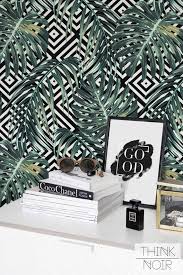 Tropical Wall Mural Removable Or Regular Wallpaper Material Etsy Palm Wallpaper Palm Leaf Wallpaper Leaf Wallpaper