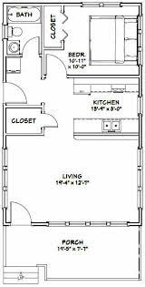 20x32 House 1 Bedroom Pdf Floor Plan 640 Sq Ft Model 1g 29 99 Tiny House Floor Plans Tiny House Plans Cabin Floor Plans