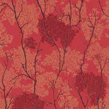 Erismann Japanese Garden Red Wallpaper 950306 Allen Braithwaite