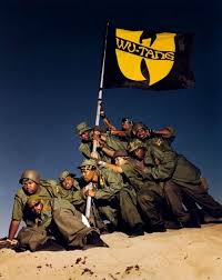 This Is A Picture Of The Cover Artwork To Wu Tang Clan S Iron Flag It Is Reference To The Iconic Wwii Statue It Is Interestin Hip Hop Wu Tang Hip Hop Music