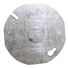 Graybar also offers many electrical box cover accessories to make installation and. Raco 3 1 2 In Flat Round Cover With 1 2 In Ko 703 The Home Depot