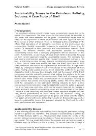 Pdf Sustainability Issues In The Petroleum Refining Industry A Case Study Of Shell