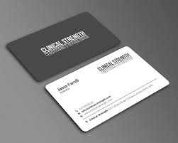 Identifying yourself as an ace certified personal trainer or group fitness instructor at 24 hour fitness, anytime fitness, town sports international, koko fitclub, crunch, steve nash fitness world and sports club, orangetheory fitness and active wellness will get you in the door for an interview for any qualifying position at those facilities. Professional Upmarket Personal Trainer Business Card Design For Clinical Strength By Chandrayaan Creative Design 23033310