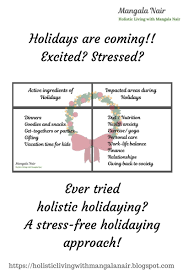 Holistic Holidays Holistic Stress Stress Free