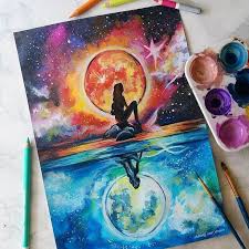 Plenty Of Color In Paintings And Drawings Cool Art Drawings Canvas Art Painting Art Drawings