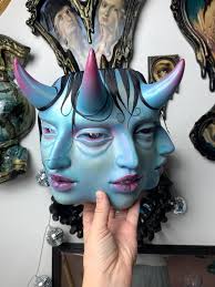 3-gezichts Demon masker