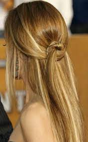 Knotted Half Up Half Down Hair Styles Long Straight Hair Homecoming Hairstyles