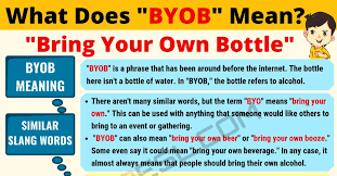 Byob Meaning What Does Byob Mean Useful Text Conversations 7 E S L Byob Mean Friends Text Conversations