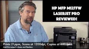 Because of its low paper capacity and lack of a duplexer and manual feed, it's a little smaller than either the canon or samsung models. Hp Mfp M127fw Multifunction Laserjet Pro Printer Review Youtube