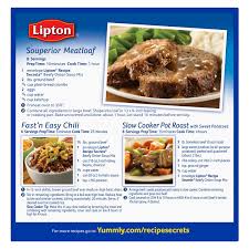 Onion soup mix is a common ingredient in many recipes. Lipton Onion Soup Mix Pot Roast Oven Recipe Image Of Food Recipe