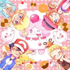 Ash Ketchum And Pikachu With Their Kalos Friends Fond D Ecran Telephone Dessin Couleur Coloriage