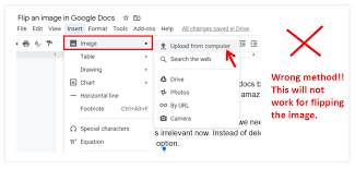 Clicking on format options will open a sidebar menu where you can fine tune many different things. How To Flip Rotate Crop An Image In Google Docs The Correct Method