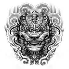 Black And Grey Foo Dog Hand Tattoo Fu Dog Head Tattoo Google Search Foo Dog Tattoo Design Foo Dog Tattoo Sleeve Tattoos