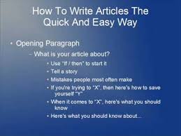 An article review essay is a critical analysis or evaluation of literature in a given field through making summary of the article in question, comparison or classification. How To Write Articles The Quick And Easy Way Youtube