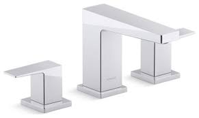 Kohler watersense labeled faucets save water and look good doing it. Kohler Honesty Widespread Bathroom Sink Faucet Contemporary Bathroom Sink Faucets By The Stock Market Houzz