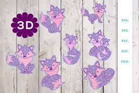 So cute and love the idea they had in the email about using them as apart of your holiday table centerpiece! 3d Multi Layer Mandala Fox Bundle 571574 3d Printing Design Bundles