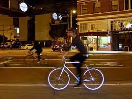 glow in the dark frame reflective bike city bicycles bicycle